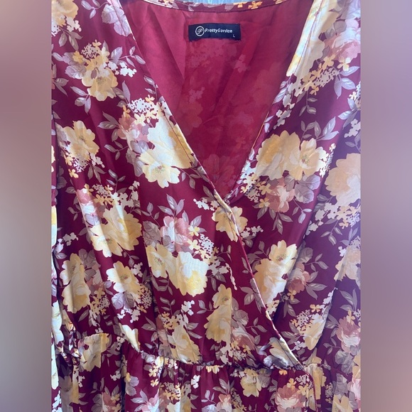 Chic Floral Long Sleeve Dress - Picture 6 of 7